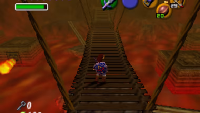 Ocarina of Time, la version d'origine sur Nintendo 64