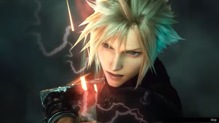 Cloud invoqué en Vision dans Final Fantasy Resonance