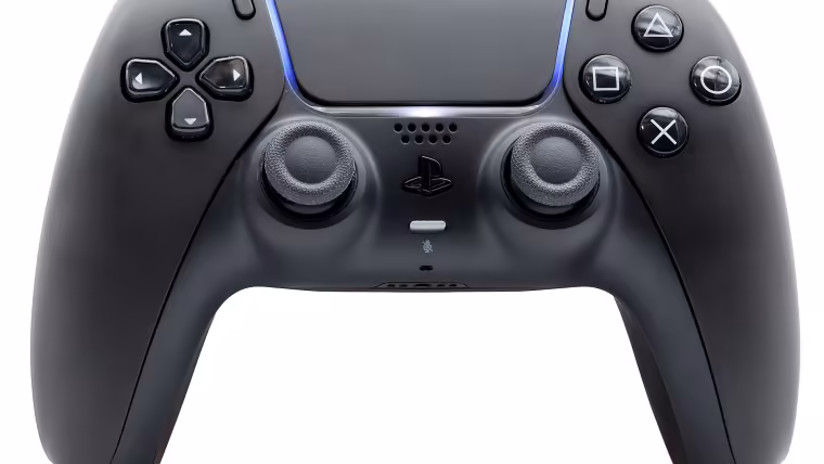 Manette DualSense noire de face