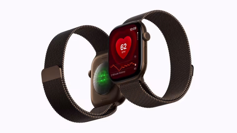 Deux Apple Watch Series 12 de face, avec leurs nouveaux bracelets