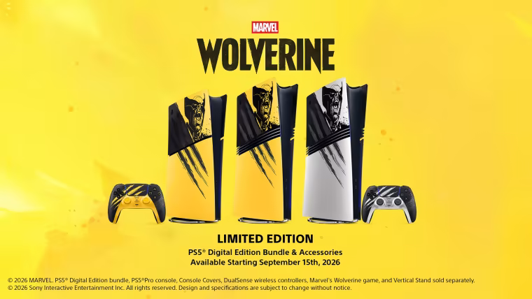 La PS5 Édition Numérique en édition limitée Marvel's Wolverine Battle Yellow