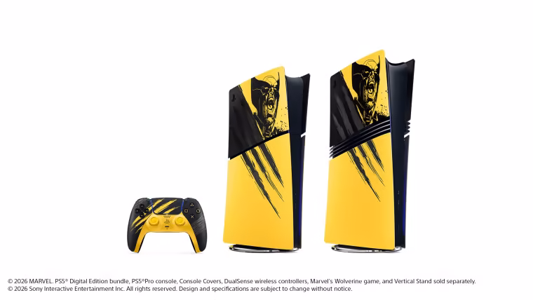La manette DualSense en édition limitée Marvel's Wolverine Battle Yellow