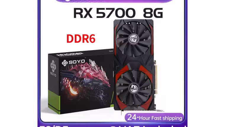 Carte graphique AMD RX 5700 Soyo vendue sur AliExpress