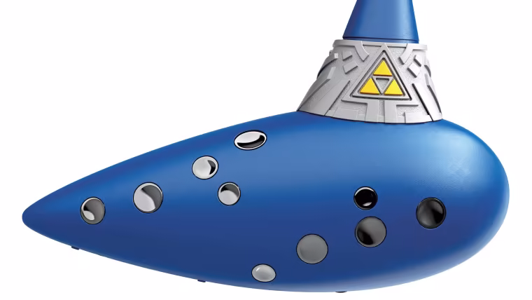 L'Electric Ocarina of Time de HORI vu de trois quarts