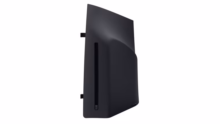 Lecteur de disque PS5 Midnight Black avec sa coque noire