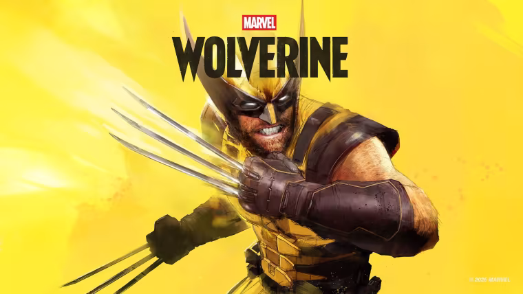 Key art de Marvel's Wolverine : Logan griffes sorties sur fond jaune