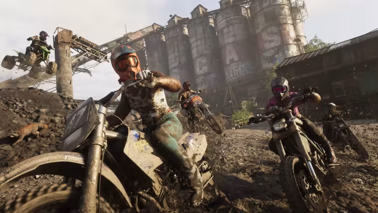Une bande de motards sur une route de Leonida dans GTA 6