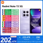 Le Redmi Note 15 5G 256 Go bradé chez AliExpress