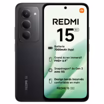 Xiaomi Redmi 15 5G 256 Go Midnight Black