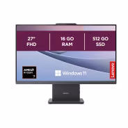 Lenovo Tout-en-un 27″ Ryzen 7 7735HS (16 Go, 512 Go)