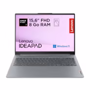 Lenovo IdeaPad Slim 3 Ryzen 7 5825U (15.6″, 16 Go, 512 Go)