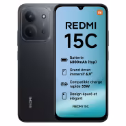 Xiaomi Redmi 15C 256 Go Noir