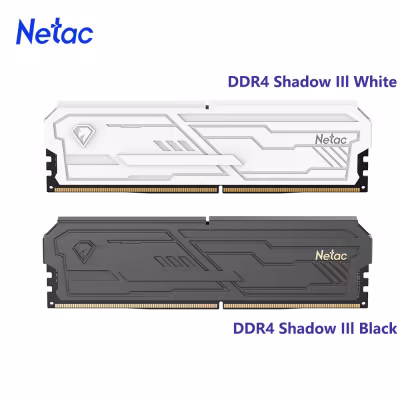 2x16Go DDR4 3200 C16 Netac noir ou blanc
