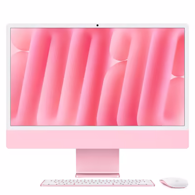 Apple iMac M4 (23.5″, 16 Go, 256 Go, rose)