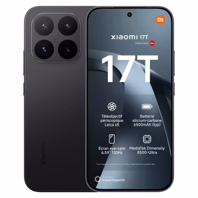 Xiaomi 17T 256 Go Noir